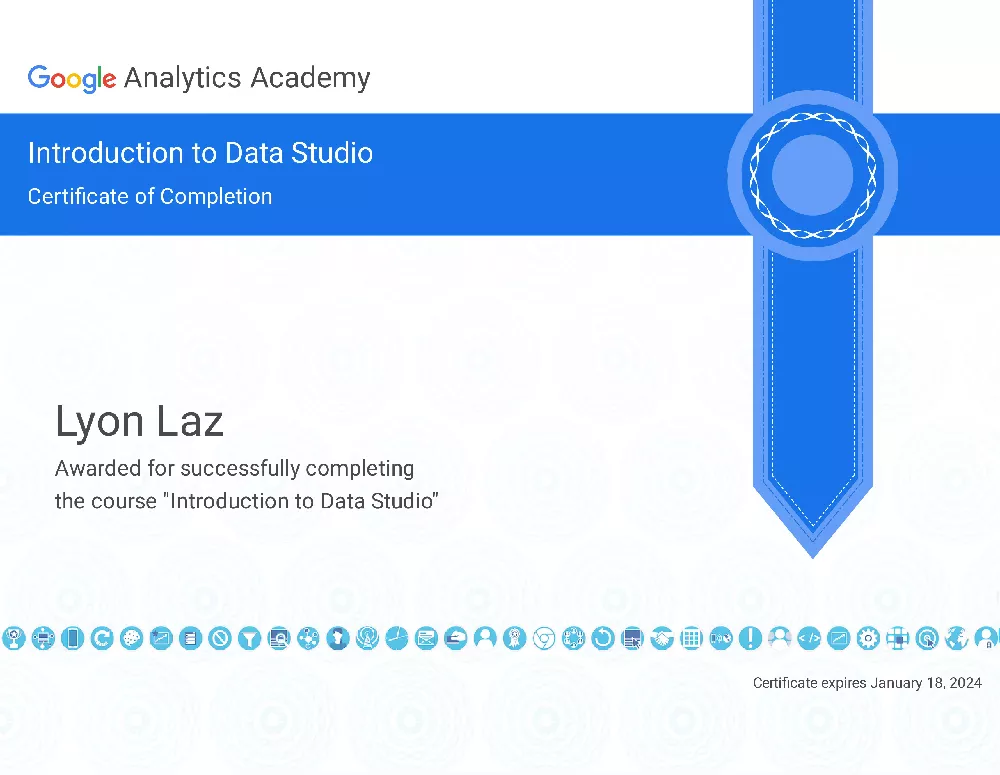 Google Analytics Academy - Introduction to Data Studio
